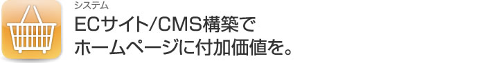 ECサイト/CMS構築